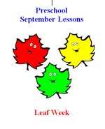 Preschool September – Leaf Week Lesson Plans