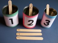 Preschool Math Activity – Craft Stick Numbers for September