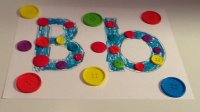 Preschool Craft  – September Letter B Buttons
