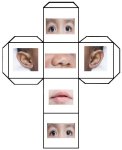 September Science for kids – 
Parts Of The Face – Make A Cube – For Teddy Bear Shape Face Game