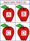 Apple Letter Match Up Game