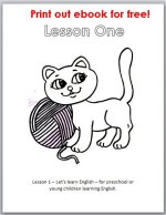 Preschool kindergarden kids English lesson 1