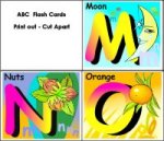 Alphabet Flash Cards MNO Uppercase