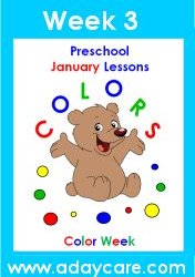 January Preschool Curriculum – Color Theme Lesson Plans