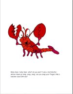 Page 3 baby bear sees a red lobster