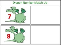  January Preschool theme Chinese New Year Theme Dragon Number Match Up Game