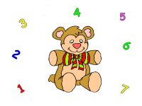 January curriculum Teddy bear number match up