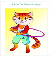Kit The Cat Makes Ice Cream - Printable Book