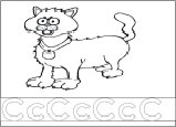 September Worksheet Preschool Letter C Cat