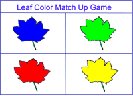 Preschool leaf theme September match up game September