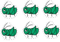 Six Green Grasshoppers - Preschool Math Counting Activity