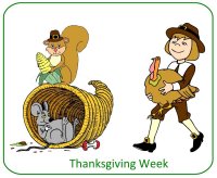 Preschool November Poster for Thanksgiving unit