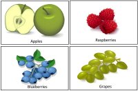 Fruit Cards for Fruit lesson plans
