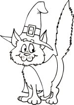 Halloween Cat – Color The Picture
