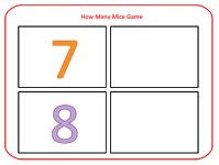 Forest Animal Theme Counting Mice Game