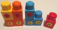 Mega Block Letter Match Up E, F, G, H