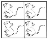 Mice to count out to go on the game boards above – printable page