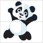 Zoo animal theme panda bear puzzle