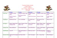 Preschool Calendar for October Week 3, Fall Preschool Theme