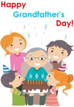 September Preschool themes Happy Grandfathers Day Card to print out