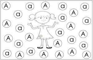 Preschool September theme Find The Letters Aa