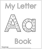 Preschool Letter A Book for September