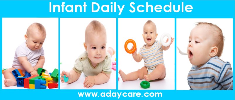 infant daily schedule child care stages