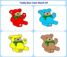 January Teddy Bear theme Color Match Up Game